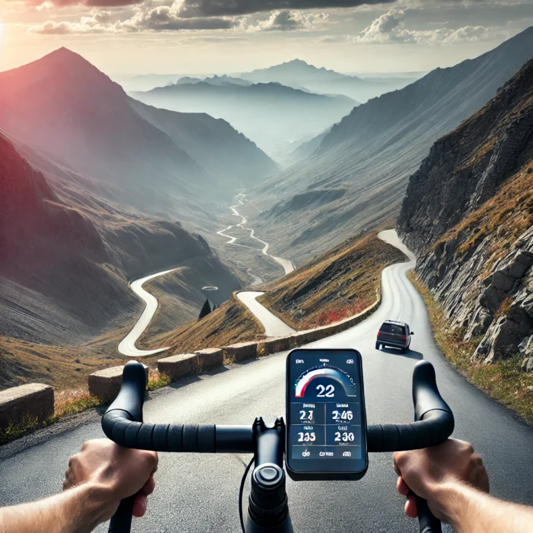 compteur vélo affichant puissance et pente gestion effort montée col cyclosportive