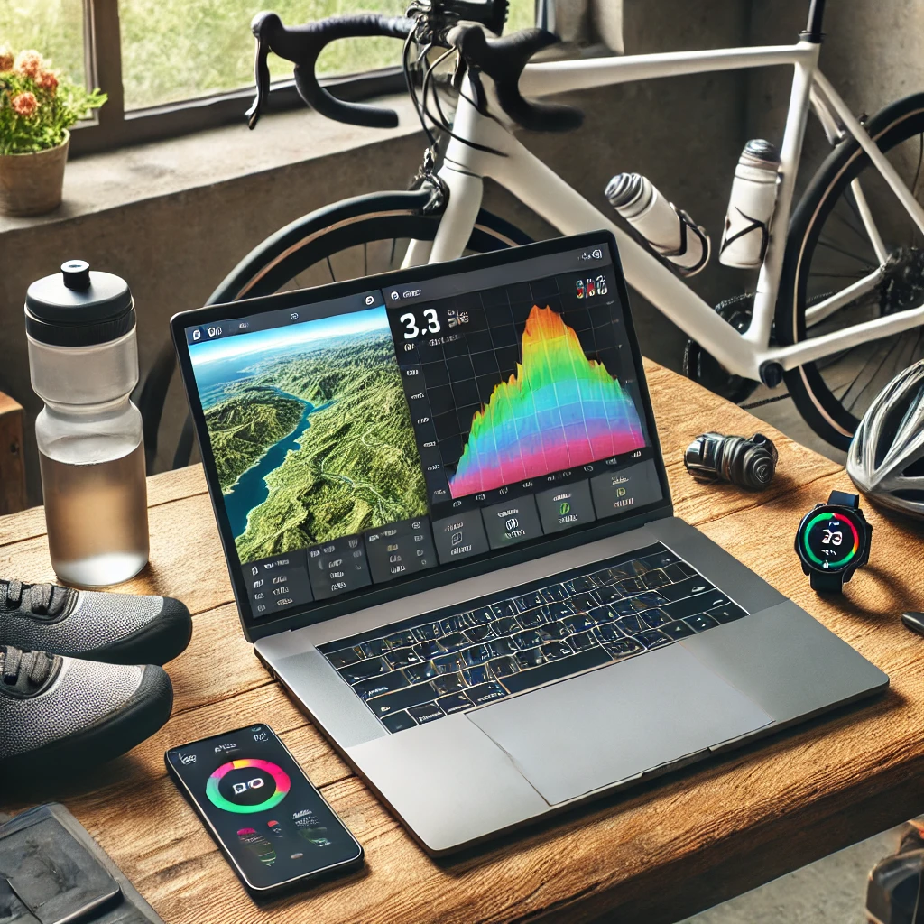 analyse trace GPX vélo sur ordinateur planification entraînement cycliste cyclosportive