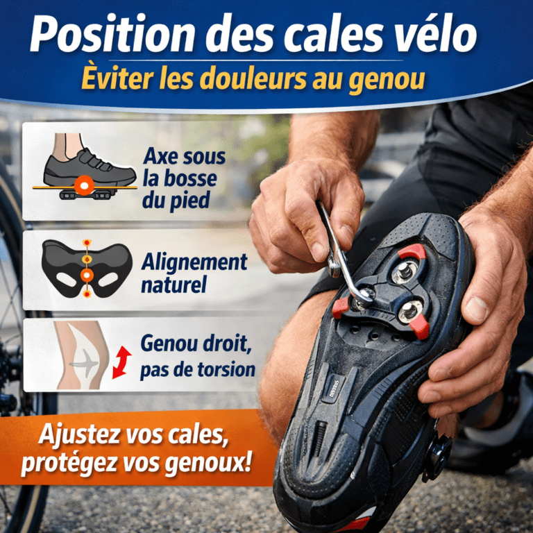 Réglage des cales vélo sur chaussure pour éviter les douleurs au genou et améliorer l’alignement du pédalage